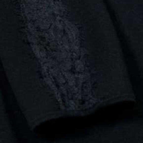 Milly Black Lace Trim Dress | Size S - Picture 5 of 7